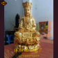 地藏殿用地藏王小佛像，家居供奉小摆件，铸铜木雕地藏王菩萨
